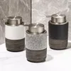Dispensador de sabão líquido 300 ml Acessórios para banheiros cerâmicos de espuma de cantos