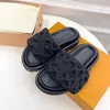 Platform Tasarımcısı Terlik Lüks Sandaletler Havuz Yastığı Konfor Katır Slaytlar Platformlar Sandalet Kadın Gerçek Deri Yazlık Ayakkabı Kutulu
