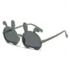 Солнцезащитные очки модные маленькие детские милые детские мужские и женские очки с рисунком для уличной стрельбы