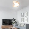 Taklampor Simple Moon Bedroom Led Wood Lamp Modern Home Decor Lampen Nordic Minimalist Corridor Study Kitchen Dining