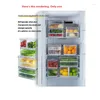 Les bouteilles de stockage produisent des conteneurs de réfrigérateur économiseurs pour les fruits et légumes légumes avec évent réglable