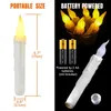 Decorative Objects Figurines 612pcs LED Floating Candles Light Flameless Remote Taper Electronic For Wedding Party Home Decor Easter Decoration 2023 230412