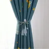 Tenda 2 pezzi/set per soggiorno camera da letto per bambini cartone animato astronave voile stampato tende per bambini stoffa Tulle Cortinas