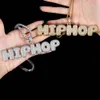 Bubbles letters custom 24 letter big bubble Letter chain pendant name necklace hip hop chain