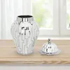 Storage Bottles Traditional Flower Vase Ginger Jar Handicraft Display Porcelain For Bedroom Collection Floral Arrangement Living Room