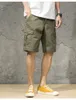 Herren Shorts Sommer Herren Military Cargo Shorts Solide Multi Pocket Freizeit Fitness Lose Arbeitshose Street Herren Tactical Sprint 230412