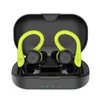 20 horas de tiempo de reproducción natación impermeable Bluetooth auricular Dual Wear estilo deporte inalámbrico auriculares TWS IPX7 auriculares estéreo