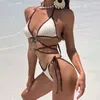Женские купальники с лямкой на шее, купальник 223, сексуальный пуш-ап, женский бразильский комплект бикини, бандажный бикини, пляжная одежда, купальный костюм 23412