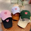 Ball Caps Heart Love Embroidery Women Baseball Cap Solid Color Fashion Letter Snapbk Hat Cotton Outdoor Sun Visors Girl Bonnet y2k P230412