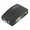 Freeshipping 1set High Resolution Digital AV / S video to VGA TV Signal Converter Adapter S-video to VGA Switch Conversion for PC Noteb Dqkj