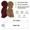 Scarves Muslim Crinkle Hijab Scarf Women Soft Cotton Scarve Luxury Shawls And Wraps Islamic Headscarf Solid Female Foulard BandanaScarves Ki