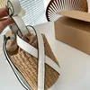 Projektantka torba na mody Mifuko Woody Raffii torebka Tonbot Trane skórzane torby kubełkowe z literami Summer 15 cm