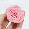 6pcs/caixa de alta qualidade preservada rosa cabeças imortal de 5 a 6 cm de diâmetro do dia do dia das mães eterna vida de material de flor e eterna caixa de presente