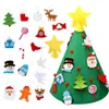 DIY Toddler Asılı Süslerle Noel Ağacı Hissetti Çocuklar Noel Yıllık Hediyeler Mutlu Noeller Parti Dekorasyonu 2020 Selli283R