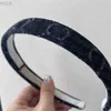 Headbands Women Denim Headband Letter Band Fashion Thin Yoga Hair Hoop Katyusha 3M412