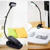 Desk Lamps LED Eye Protection Table Lamp Mini Night Light Flexible Foldable Book Clip Lamp Learning Table Lamp Battery Powered P230412