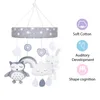 Rattles Mobiles Baby Educational Toys for Kid Holder Rotating Mobile Bed Bell Toddler Kids Stroller Hanging Doll Toy 230411