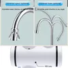 Kitchen Faucets Electric Faucet LED Tap Cold Mixer Fast Heating Water Heater 220V 110V Sprayer Bottom Inlet EU Plug