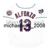 Vintage 2000 Baseball Jersey Mike Piazza 13 Edgar Alfonzo 4 Robin Ventura 32 Mike Hampton White Grey Black Jerseys