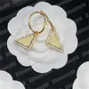 dingle pärla örhänge för kvinnor designer smycken triangel hängen örn studs damer lyx män örhänge svart vit diamant legering hoop örhänge