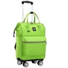 Seesäcke Damen Trolley Rucksäcke Handgepäck Reiseräder Oxford Rolling Wheeled Backpack
