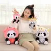 Panda da 20 cm regalo di Natale zodiaco cinese peluche bambola di pezza giocattolo divano arredamento camera da letto decorazione regalo di compleanno