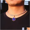 Pendant Necklaces Hip Hop Necklace Jewelry Chalcedony Maitreya High Quality Iced Out Buddha Gold Plated Drop Delivery Pendant Dhgarden Otiis