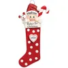 Décorations de chaussettes d'arbre de noël en alliage, premier décor de noël pour bébé fille