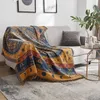 Cubiertas de silla Cubierta de sofá geométrica nórdica Toalla boho para cama Sofá Sala de estar Decoración para el hogar Sillón Slip Borla Manta