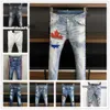 2023 Nowe przybysze D2 męskie luksusowe purpurowe designerskie dżinsy dżinsy spodnie dsquare dżinsy Coolguy Biker Pants Mens odzież 2 0lfi