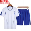 Herr t-shirts stor storlek 9xl 8xl 7xl 6xl 5xl för man snabb torr sport shorts skjorta vit skjorta sommar s 230412