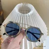 Güneş Gözlüğü 2023 Polygon Erkekler Vintage Altıgen Lensler Kadınlar İçin Güneş Gözlükleri Goggle Ladies Gafas de Sol