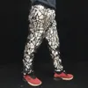 Męskie spodnie Męskie Mężczyzna Dance Hip Dance Spodnie złota srebrne lustro laserowe luźne luźne lustro