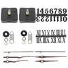 Klockor tillbehör Klocka rörelse Klock Parts Numbers Kit Walnut Replacement Mekanism Trävägg Hands Metal Operated Work