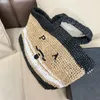 designerväska tygväskor halm strandväska handväska lyxiga axelväskor sommarväv vogue beach clutch ihålig resväska crossbody