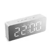 Christmas Decorations Mirror Digital Alarm Clock Multifunctional LED Display Simple Desktop Ornament For Home Living Room Bedroom 318Y