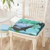 Kussen Dolfijn Sea Life Print Stoel Katoen Memory Foam Verwijderbare Jas Stoelen Decoratief Voor Rolstoel Meditatie Home Decor