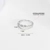 Impresionante anillo de plata de ley 925 con circonita cúbica transparente y hermoso corazón para niños y preadolescentes.