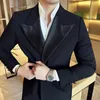 Abiti da uomo di alta qualità di lusso uomini blazer bavero abito da sposa sposo giacche da uomo casual business sociale giacca banchetto partito smoking 2023