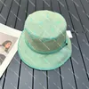 Newest Luxury Style Fisherman Hats Mens Canvas Bucket Hats Womens Candy Color Leather Patch Ball Caps