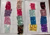 Andra konst och hantverk Multicolor Velvet Stretch 3D Fabric 5mm Sequin Party Glitter Dress for Sewing 230412