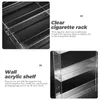 Dekorativa plattor Väggmonterade rack Clear Display Case Showcase Combination Supermarket Akryl Transparent hylla