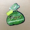 Green Payd Premium Irregar Shaped packing Bags Mylar 3.5g Flower Package 3.5 Gram Die Cut Plastic Custom Packaging Bag joke up packets