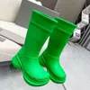 3D printed shoes men women rain Boots Bb designer boots fashion knee boots macaron waterproof shoe