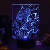 Lamps Shades Attack On Titan Lamp LED Anime Night Light Acrylic Plate USB Kid's Manga Bedside Table for Child Bedroom Room Decor 230411