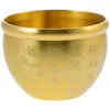 Tigelas Treasure Bowl Decoração de latão Ouro Casa Oferecendo Chinês Golden Tone Metal Fortune Basin
