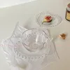 Bicchieri da vino PALPITATE Tazza di vetro a forma di cuore francese In stile carino Caffè Colazione Latte Piatto di succo Tè Acqua e piatti Utensili per bere