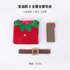 Theme Costume Christmas Elf Women Girl Costumes Long Sleeve Dress and Belt Striped Stockings Party Role-playing Year's Party Performance 231110