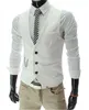 Herren Westen Ankunft Kleid Westen für Männer Weste Slim Fit Herren Anzug Weste Herren Weste Gilet Homme Lässige ärmellose formelle Business Jacke 230412