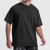 Oversized Men's Summer Short Sleeved T Shirts American Trendy Brand ARSV Loose Solid Color Short Sleeved T-shirt Mens Round Neck Quick Drying Bottom Shirt